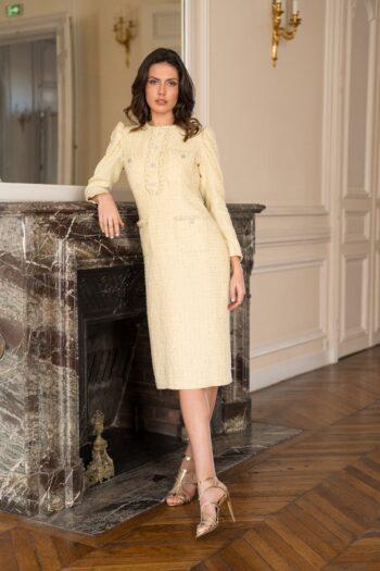 Vestido recto Douchka Bouclette