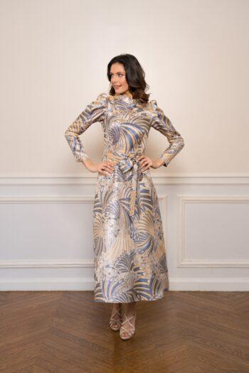 Exklusives Brokatkleid