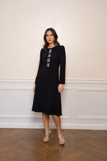 Robe femme en crêpe couleurs pastel