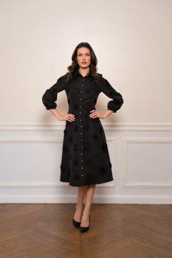 Robe Diana brocard façon « piqué »