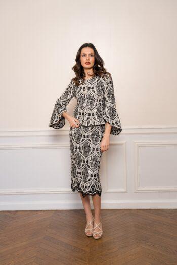 Ensemble Duel guipure couture