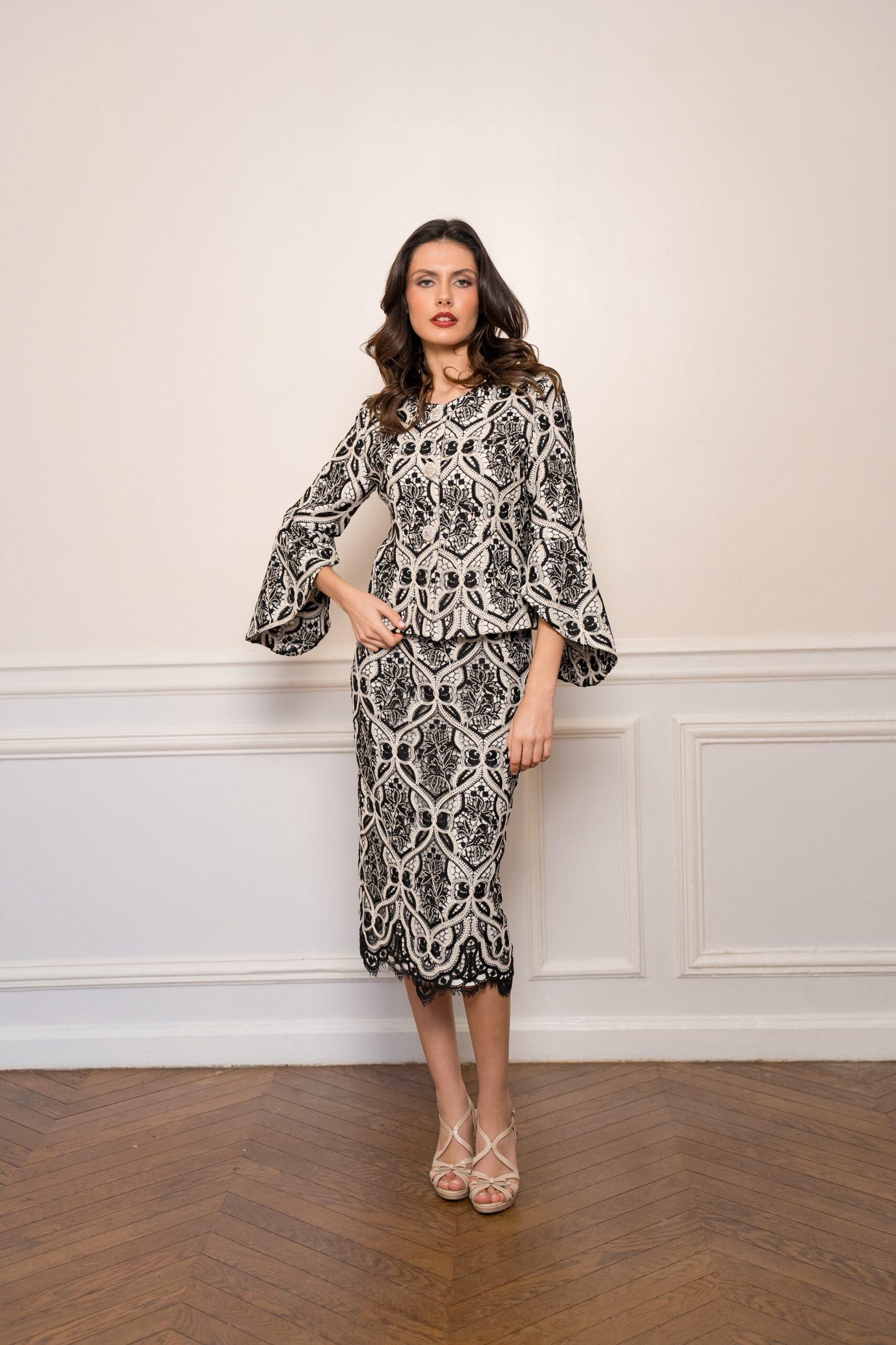 Ensemble Duel guipure couture