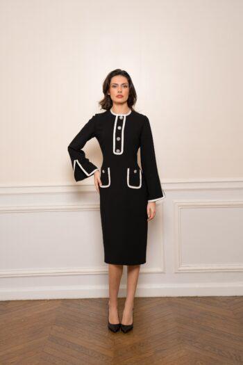 Robe raffinée en crêpe