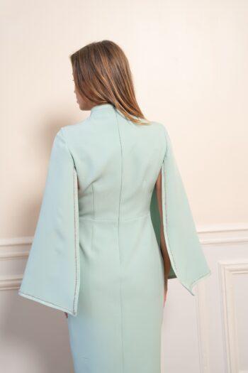robe moderne en crêpe dos
