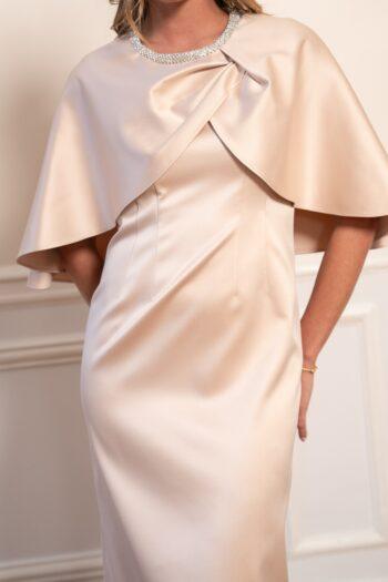 robe satin cape couture