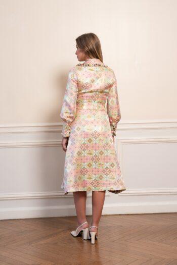 robe Hadar en jacquard précieux vue arrière