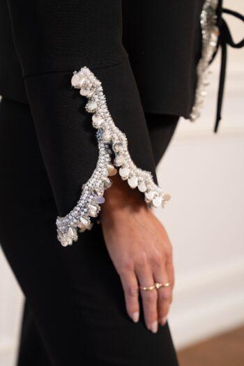 Veste noire habillée femme